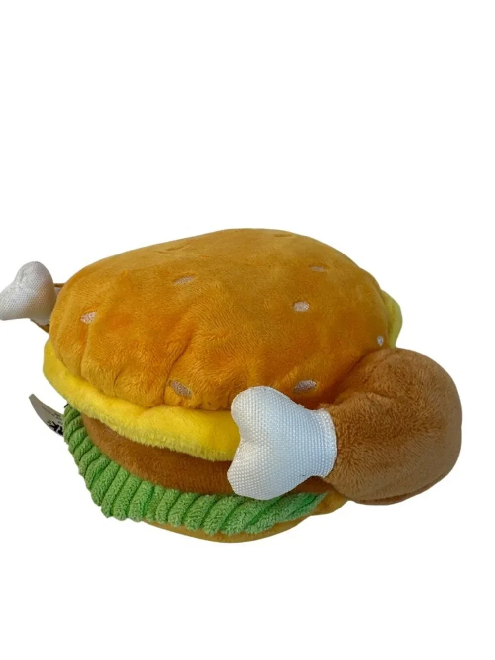 Bark Box Dog Toy The Gobbler Burger M Crinkle Squeaker Barkbox Preloved